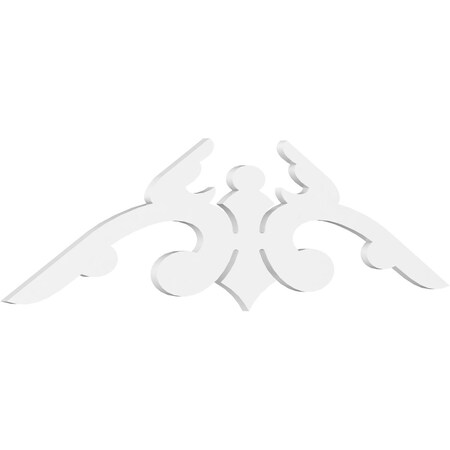 Ekena Millwork Pitch Milton Architectural Grade PVC Gable Pediment, 72"W x 21"H x 1"P (7/12) GPP072X021X100MIL